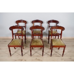 六把查理十世時期的紅木椅子