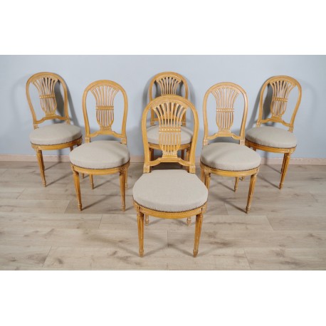 六把路易十六風格的椅子