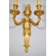 路易十六風格壁燈鍍金青銅