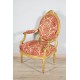 四把路易十六風格的鍍金木扶手椅