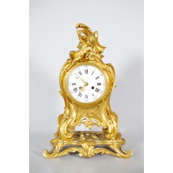 路易十五風格時鐘鍍金青銅