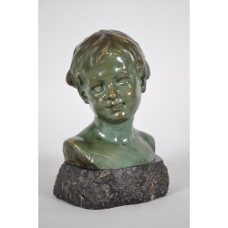 Léon Morice - 兒童的青銅半身像