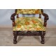 路易十四風格的熱那亞天鵝絨扶手椅