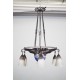 Daum - 鍛鐵和玻璃漿枝形吊燈