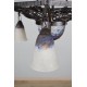 Daum - 鍛鐵和玻璃漿枝形吊燈