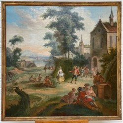 十八世紀的法國學校：鄉村節日場景