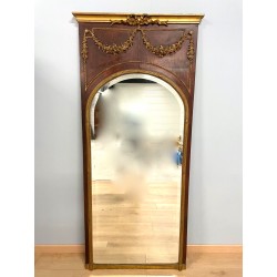 路易十六風格鍍金特魯莫鏡子