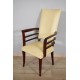 一對裝飾藝術風格的桃花心木皮革扶手椅