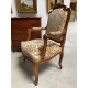 一對路易十五風格的扶手椅胡桃木 1900