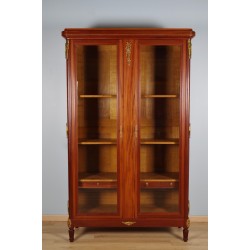 路易十六風格書櫃，桃花心木，鍍金青銅