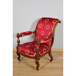 Napoleon III 胡桃木扶手椅