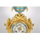 路易十六風格的鍾錶鍍金青銅和塞夫爾風格的瓷器