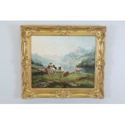 西奧多·萊維涅:山中的伯傑和綿羊。