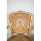 路易十五風格的鍍金木製扶手椅小點