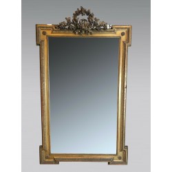 鏡子風格路易十六鍍金木材拿破崙三世
