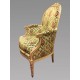 一對漆面路易十六風格的翼椅