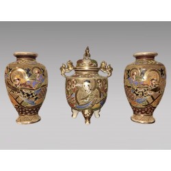 薩蘇瑪三件陶器裝飾